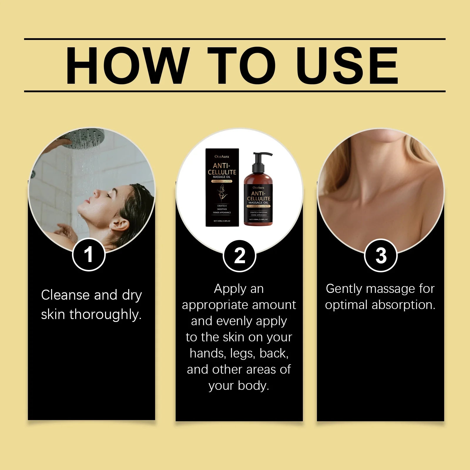 Body Firming Oil anti Cellulite Improve Sagging Tightening Nourishing Dry Skin Brightening Body Hydrating Massage Essential Oil