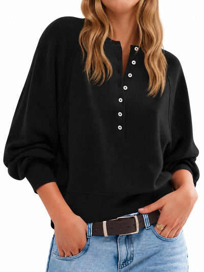 Celvorae Lila Henley Sweater