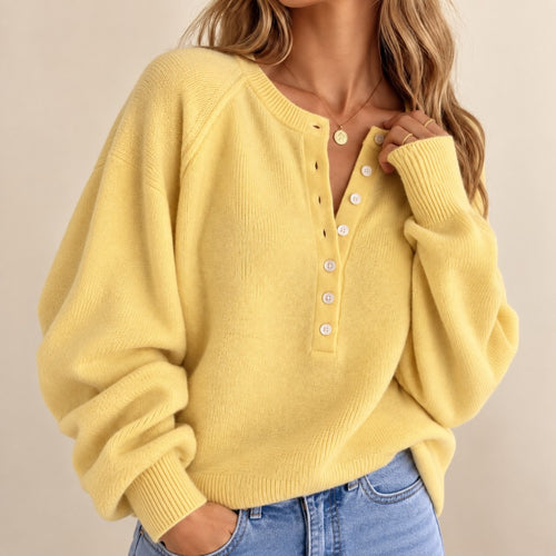 Celvorae Lila Henley Sweater