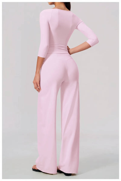 The Vera Set — Off Shoulder Top & Wide Leg Pants