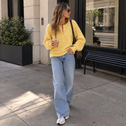 Celvorae Lila Henley Sweater
